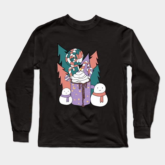 Tis The Season Colorful Design Long Sleeve T-Shirt by Day81